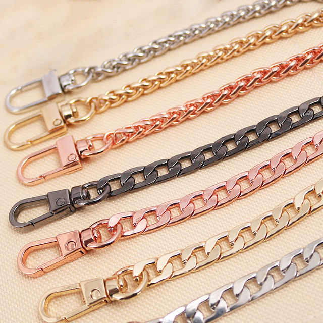 120cm/100cm Convenient Metal Purse Chain Strap Handle Replacement Chain  Handbag Shoulder Bag Chain Accessories Handle